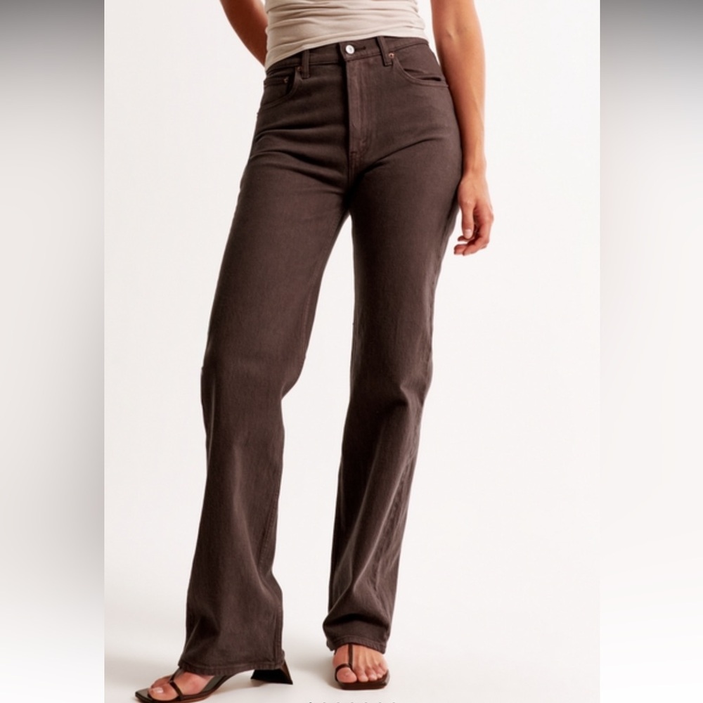 Abercrombie 90s Straight Ultra High Rise Curve Love